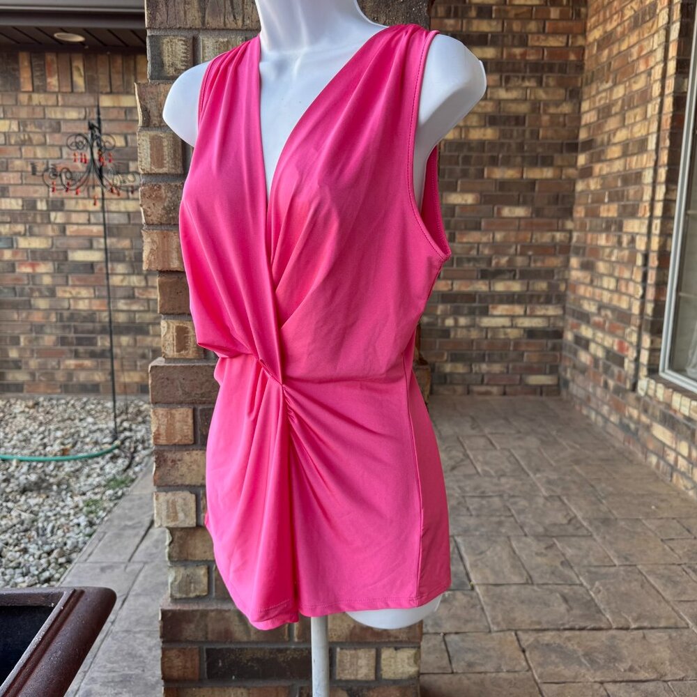 Boston Proper bright pink blouse; Small